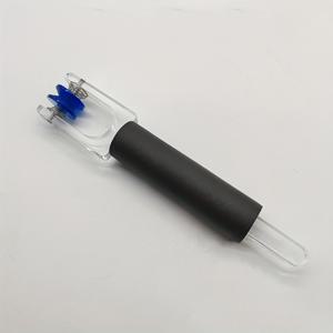 TEMU 조절 가능한 유리 압착/버너 도구, 구리 포일 압착기, 알루미늄 포일 압착기, 압착 포일 시트 및 폴리싱, 편안한 폼 그립, 이중 스프링 블루 롤러, 조절 가능한 크기! 전기 없음, 알루미늄 포일 압착 및 유리 연소용