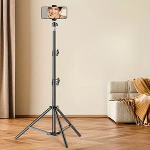 TEMU ABS 트립오드 스탠드, 금속 파이프, 조절 가능한 높이, 강력한 베이스로 라이브 스트리밍, 사진 촬영, 비디오 회의에 적합 - 이상적인 부활절 선물, 사진 설정 | 세련된 트립오드 디자인 | 조절 가능한 높이