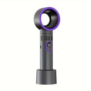TEMU USB 충전식 휴대용 핸드헬드 팬 - 1200mAh 미니 헤어 드라이어, 눈썹 연장에 적합, 가정, 야외, 사무실, 침실 에어컨에 이상적