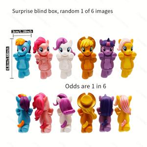 TEMU 1pc 3D 장식 파파 파파 포니 장식 턱 지지대 블라인드 박스 랜덤 휴대 전화 장식, 6 귀여운 이미지 1 랜덤, 놀라운 선물, 파티 선물 등