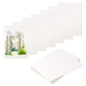 TEMU 초보자 및 전문가용 5x7인치 140lb/300GSM 콜드 프레스 수채화 종이 패드 60장 - 혼합 미디어 & 꽃 예술에 적합한 무코팅 질감 스케치북, 수채화 효과 | 고품질 종이