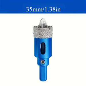 TEMU 1pc 18-110MM 코팅 드릴 비트 세라믹 타일 홀 사와 포지션 드릴로 유리 대리석 화강암 돌 포르셀라나