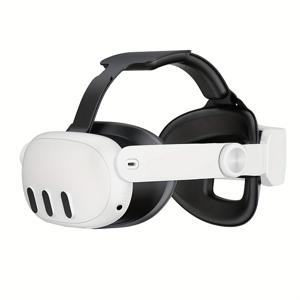 TEMU 메타 퀘스트 3용 교체 가능하고 조절 가능한 헤드 스트랩, 원클릭 리트랙터블 VR 액세서리, 퀘스트 3/퀘스트 3s 호환