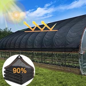 TEMU 90% 차광 천 16.4 x 32.8 피트 (약 5 x 10 미터) 정원 차광 천, 식물 차광 천, 메쉬 차광 천, 안뜰 차광 커버, 식물 차광, 온실, 파빌리온, 뒷마당 테라스, 자동차 헛간에 적합