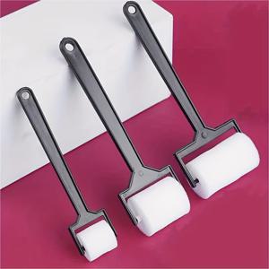 TEMU 3pcs 화이트 롤러 스파이시 스탬프 - DIY 페인팅 및 도구, 에르고노믹 핸들, 아트 프로젝트, 공예, 가정 장식용 내구성 있는 스파이시 브러시, 스파이시 페인팅, 예술적 표현, 텍스처된 인상, 유연한 디자인