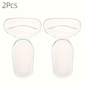 TEMU 2pcs, 여성용 하이힐 실리콘 매트 컵 포함 - T형 미끄럼 방지 매트, 완벽한 핏, 투명한 보호 매트 강한 접착력, 편안한 방수 포켓 인솔