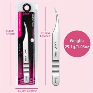 TEMU 1정 정밀한 스테인레스 스틸 트위저, 향기가 없는, 고품질 돌핀 모양, 눈썹 연장, 얼굴 털 제거, 여드름 제거