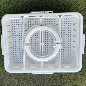 TEMU 1개 식기세척기 사용 가능 4/8칸 과일 및 간식 트레이 - BPA 프리 플라스틱, 신선한 농산물, 야채 및 식사 준비용 다목적 음식 보관 솔루션, 쉽게 청소하고 냉장고에 안전함|식기세척기|식기세척기