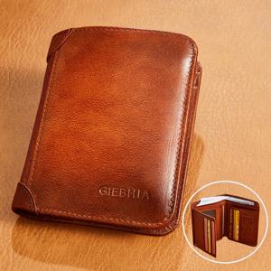 TEMU 남성용 RFID 삼단 지갑 - 11개의 카드 슬롯 - 2개의 현금 칸이 있는 남성용 삼단 지갑 - 남성용 선물