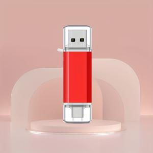 TEMU 고속 듀얼 컬러 메탈 USB 2.0 플래시 드라이브, 용량 116GB, 100GB, 32GB, 16GB, 512MB - C형 OTG 메탈 메모리 스틱, 스마트폰 및 태블릿에 적합한 듀얼 기능 USB 드라이브