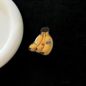 TEMU 2D 평면 시뮬레이션 과일 패션 디자인 폰 케이스 붙이 홀더, 접이식 손가락 폰 그립, 완벽한 전자 액세서리, 가족 및 친구에게 이상적인 선물|그립톡
