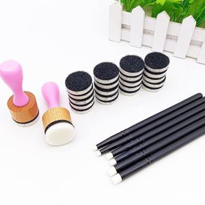 TEMU 22pcs 폼 블렌드 패드를 포함한 30pcs 잉크 블렌딩 세트 2pcs 핑크 헤드 6pcs 종이 공예 카드 용 미니 브러쉬 미술 색칠 도구 공예 그리기 혼합 도구 만들기