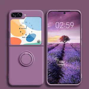 TEMU 럭셔리 Z Flip 6 케이스 Z Flip 5 Z Flip 4 Z Flip 3 실리콘 케이스 링 홀더 스탠드 충격 방지 폰 스탠드 지원 자석 차량 홀더|폰케이스