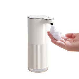 TEMU 360ml 자동 비누 분배기 - USB 충전식, 드릴 필요 없는 벽걸이형 액체 분배기, 4단계 제어, 대용량, 빠른 거품 생성을 위한 스마트 유도, 욕실 및 주방에 이상적, 주방 분배기 | 모던 분배기 | USB 충전식 병, 욕실용 비누 분배기