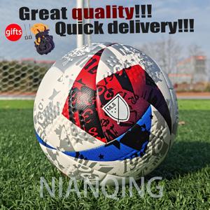 TEMU NIANQING 클래식 No.5 축구공, 고품질 인조 가죽, 매끄러운 착용감, 내구성 및 탄력성, 미끄럼 방지, 내마모성, 성인 및 청소년 훈련, 경기, 프로 축구에 적합 - 빨간색, 추석, 크리스마스, 할로윈, 독립 기념일, 새해에 축제 선물로 적합