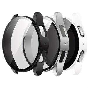 TEMU 4/5/7 FE/6/7 FE용 강화 유리 케이스 3개 세트 - 군사 방탄, 안티핑거프린트 매트 마감, 40mm & 44mm 호환 | 완벽한 남녀공용 선물세트|스마트워치|케이스