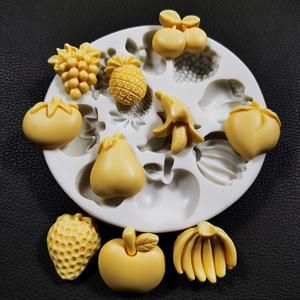 TEMU 1개 왁스 몰드 엠보싱 인조 과일 모양 실리콘 몰드, 캔들, 클레이, 레진, 비누 DIY 공예용