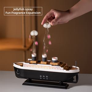 TEMU 가습기 아로마 디퓨저, 250ml 용량, 자동 차단 및 타이머 기능, 리모컨 포함, 두 가지 분사 모드, 강화된 스타일 & 멀티컬러 조명!