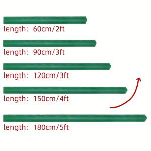 TEMU 4개 세트, 180cm/6ft 길이, 11mm 직경/0.036인치 두께 강화 및 연장 식물 지지대, 다양한 길이의 등반 트렐리스 그리드 프레임, 연결 파이프 없이 전체 배송 가능, 실내/야외 원예용, 토마토·오이·포도 덩굴식물, 온실, 꽃집, 가제보 건축 재료, 정원 스탠드 포스트, 기타 액세서리 링크에서 구매 가능