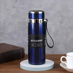 TEMU 33.81oz 스테인레스 스틸 보온 보냉 물병 - 대용량, 야외 스포츠 및 활동을 위한 내구성, 캠핑 액세서리에 이상적, 1000ml, 야외 수분 보급|광택된 마감|내구성 있는 보온, 캠핑용 물병