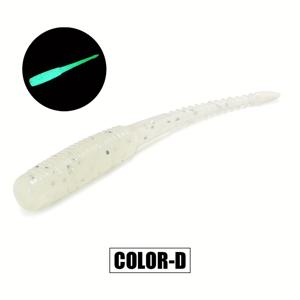 TEMU 20개 Spinpoler TPR 아징 발광 핀테일 웜 루어 - 3.5cm/1.4인치 소프트 스윔베이트, 8가지 색상, 무연 TPR 재질 & 수축 동작, 민물 및 바닷물용 낚시 스피너 베이트, 광암 기능, 내구성 있는 낚시 미끼, 밤에 빛나는 루어, 농어낚시용