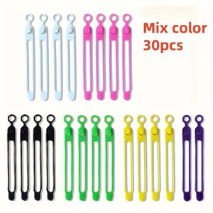TEMU UMUST 실리콘 케이블 타이 - 헤드폰, 충전기, 마우스, 오디오 및 USB 케이블을 정리하기 위한 재사용 가능한 다색 탄성 코르드 | 여행 데이터 저장 (색상 혼합 및 매칭), 케이블 관리 | 케이블 정리기 | 내구성 있는 케이블 홀더, 케이블 정리기 및 저장