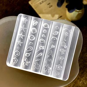 TEMU 1pc 오션 시리즈 3D 네일 아트 실리콘 모양 - 재사용 가능한 DIY 네일 장식 도구, 바다 속물, 별어미, 고래 등 다양한 디자인, 샬롱 및 휴대폰 케이스 크래프트용 냄새 없는 제품, 네일 아트 용품, 샬롱 액세서리, 창의적인 크래프트, 내구성 있는 크래프트