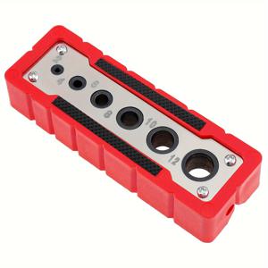TEMU 1-12mm 셀프 센터링 다우링 지그, 목공 조인트 홀 드릴 가이드, 위치 지정기용 정확한 펀치 목공 도구, 핸들 펀치 홀 지정기, 빠른 펀칭 설치 보조 도구, 알루미늄 목공 홀 지정기