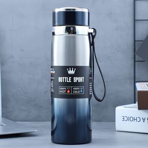TEMU 1개 800ml/20.29oz 스테인리스 스틸 이중벽 진공 단열 여행용 머그컵 (뒤집힌 디자인 및 손잡이 포함) - BPA/BPS 무함유, 누수 방지, 고품질 대용량 보온병, 커피·차·야외 활동·스포츠·비즈니스용 - 크리스마스, 어머니날, 아버지날 선물로 이상적