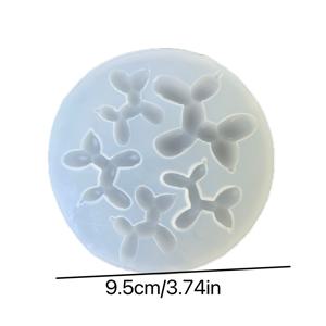 TEMU 에폭시용 실리콘 수지 주조 몰드, 귀여운 3D 강아지 모양 - 키체인, 쥬얼리 만들기 및 DIY 공예품을 위한 둥근 및 직사각형 몰드 - 내구성, 유연성 및 사용 편의성