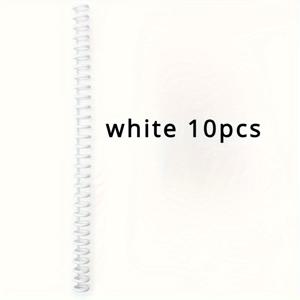 TEMU 10개 A4 30홀 PVC 루즈 리프 바인더 링 - 노트북 종이, 사무용품 용 플렉시블 라운드 스파이럴 스프링 스파인|편지지|A4용지|포카바인더