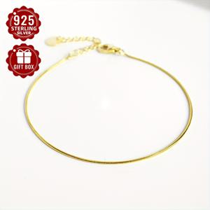 TEMU 총 무게 약 1.5g) 1개 여성용 패션 팔찌 S925 순은 개인화된 심플 라운드 스네이크 본 체인 팔찌, 일상 출퇴근, 여행, 활동 및 파티에 적합, 선물 및 작은 깜짝 선물에 적합