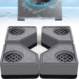 TEMU 4pcs 방진 가구 패드 - 세탁기 및 건조기용 충격 흡수 스테빌라이저 발, 소음 감소, 진동 전달, 대부분의 가전제품에 적합, 가전제품 안정 패드 | 현대 가구 패드 | 플라스틱 패드, 가구 패드, 가구 패드