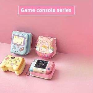 TEMU 4pcs 귀여운 미니 노트북 세트 - 소프트 커버로 포터블, 일상 계획 및 정리에 도움을 주는 스트레스 해소 스티커 노트, 돈ัท, 곰 등 재미있는 일러스트레이션으로! 태스크 정리 | 재미있는 디자인 | 창의적인 스테이션러리, 귀여운 노트북