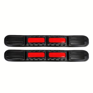 TEMU 2pcs 범용 자동차 범퍼 보호 스트립 - 전면 및 후면용 충돌 방지 반사 스티커, 장식 및 안전을 위한 접착식 스크래치 커버, 내구성이 뛰어난 폴리우레탄으로 제작된 자동차 범퍼 보호