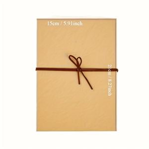 TEMU 1 핸드메이드 빈티지 스타일 노란색 인조 가죽 아코디언 포토 앨범, 10개의 빈 페이지 포함 - 가족, 결혼식, 기념일, 졸업식, 크리스마스, 발렌타인데이, 새해 사진을 위한 접이식 및 확장형 디자인 - 추억 보관용 완벽한 선물 | 공예적 디자인 | 튼튼한 스트랩 클로저