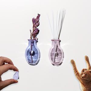 TEMU 2pcs 귀여운 미니 유리 바구니 자석, 냉장고용으로 재미있는 작은 식물 자석, 미니 투명한 작은 바구니 냉장고 장식 주방 보관함 주방용품으로 소품이나 휴일 선물로 사용할 수 있습니다.