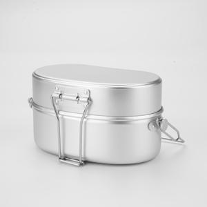 TEMU 1개 알루미늄 도시락, 캠핑 및 피크닉용 런치박스