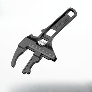 TEMU 1개 6-68mm 범용 조절식 파이프 렌치 - 알루미늄 합금 대형 오프닝 스패너, 역방향 설치 가능, 23mm 드라이버 & 정장형 회전 라운드 튜브 포함, 욕실 배관 및 홈 수리 도구