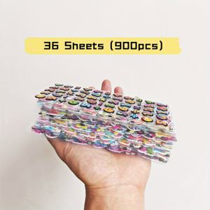 TEMU 900개 3D 푹신한 스티커 대량 팩 - 글자, 숫자, 동물 등 36가지 질감 디자인 (글리터 포인트), 재사용 가능한 자체 접착 PVC 데칼, 스캡북킹, DIY 저널, 파티 장식 및 교실 인센티브용 - 혼합 색상 & 투명, 불규칙 모양, 창의적인 프로젝트, 놀이 패턴, 고품질 비닐, 저널 키프어