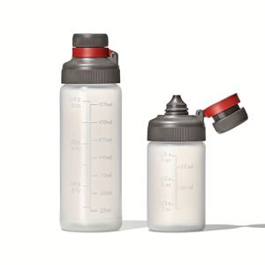 TEMU 쉽게 열 수 있는 원형 ABS 조미료 짜는 병 - PVC 없는, 손세척만, 케첩, 무스탕, 메이오 등에 완벽한 - 음식 제시를 더 멋지게 만듭니다. 음식 제시 강화제 | 세련된 병 디자인 | ABS 플라스틱 병