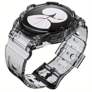 TEMU 워치 4/5 호환 원피스 스트랩, 40mm & 44mm. 스타일리시한 실리콘 밴드로 시계 장식, 방수 및 내구성 있는 스포츠 팔찌, 배터리가 필요 없는 편안한 착용감의 소프트 실리콘 손목밴드. 다양한 색상과 사이즈로 제공—빠른 교체 가능한 디자인으로 남녀 공용 피트니스 트래커 액세서리에 적합