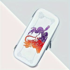 TEMU EVA 하드 셸 운반 케이스 for Nintendo Switch & Switch OLED - 보호 휴대용 여행 파우치 10개 게임 거치대 포함, 스칼렛 및 바이올렛 에디션과 호환