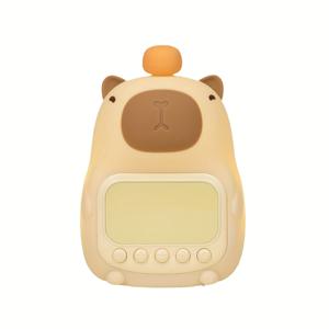TEMU 1개 귀여운 돌고래 LED 알람 시계, 야간 조명, 이중 12/24H 디스플레이, 스누즈 기능, USB 충전식 - 침실 장식 및 선물에 완벽