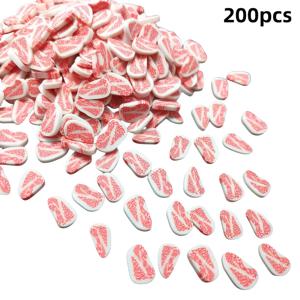 TEMU 200개 미니 스테이크 비즈 DIY 쥬얼리 만들기, 레진 공예 재료 핸드폰 케이스, 귀걸이, 헤어 클립, 장식, 목걸이 디자인, 비즈 모음