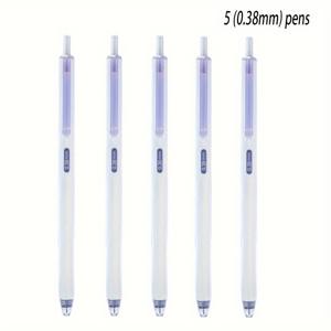 TEMU 0.18mm/0.28mm/0.38mm 미세 도트 잉크 볼펜, 빠른 건조, 보관 가능, 가벼운 무게, 액상 잉크, 플라스틱 소재, 학생 및 사무용 적합