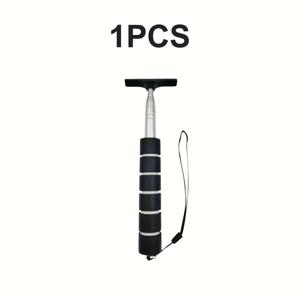 TEMU 1pc 긴 막대가 있는 접이식 전면 유리 와이퍼 - 스테인레스 스틸 자동차 후면 거울 스크래퍼, 휴대용 비누 클리너, 범용 자동차 액세서리, 휴대용 비누 클리너|에르고닉 핸들|내구성 있는 구조, 전면 유리 와이퍼 홀더
