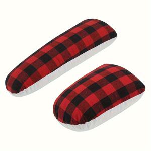 TEMU 1Pcs/2Pcs 검정과 빨강 격자 무늬 다림질 패드 전문 다림질 도구 다림질 베개 어깨 슬리브 다림질 패드 휴대용 Anti-Scalding 소형 가정용 다림질 유물|다리미