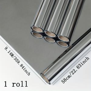 TEMU 10야드 은빛 반사 거울 선물 포장지 - 다용도 부케 & 공예용 종이 롤, DIY 프로젝트 및 모든 행사에 완벽함