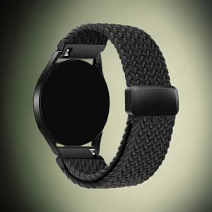 TEMU [1개 범용 스마트워치 끈] 1개 폴리아미드 탄성 짜임 스마트워치 밴드, 18mm/20mm/22mm, 자석 걸쇠가 있는 통기성 스포츠 끈, 삼성 7/6/5/4/3, 화웨이 워치 4 Pro/5 Pro GT/432, 샤오미 워치 S/432와 호환 가능